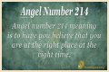 
ANGEL NUMBER 214
